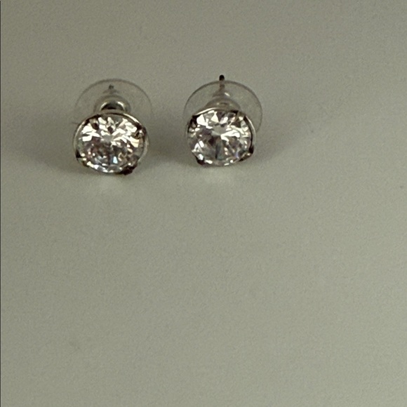 Brighton Silver Crystal Stud Earrings - Picture 5 of 5